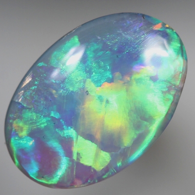 SOLID SEMI BLACK OPAL Crispy bright Flame pattern